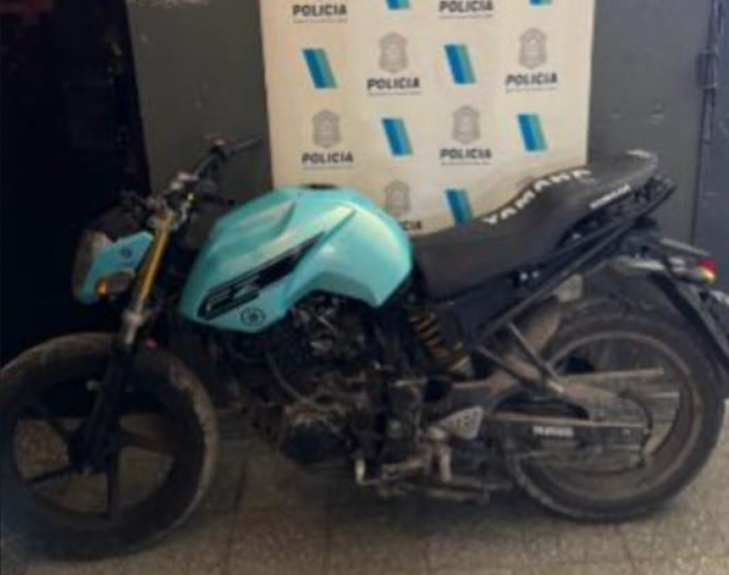 Una moto robada en Azul fue hallada en Olavarra